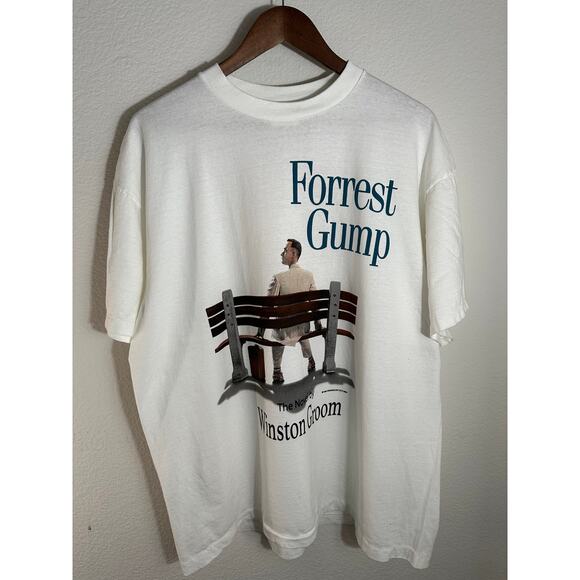 Forrest Gump " Have a Nice Day" Vintage Reprint Single Stitch T-shirt Hanes Tag - Picture 1 of 8
